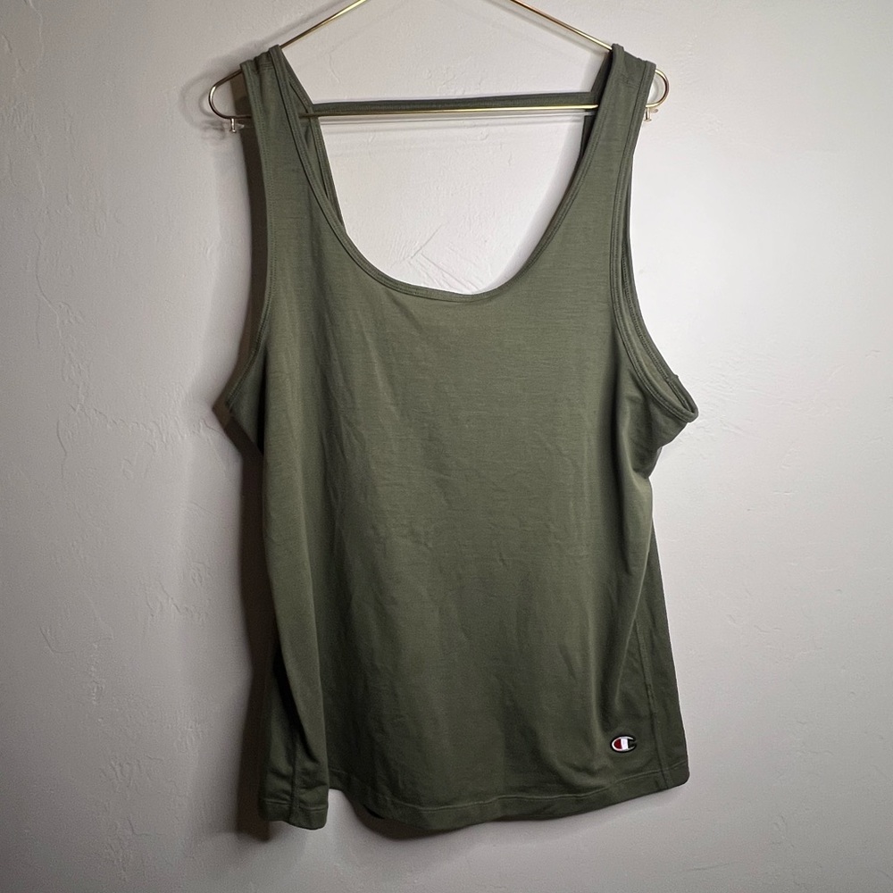 Champion Women's Green‎ Large Tie Back Tank Top